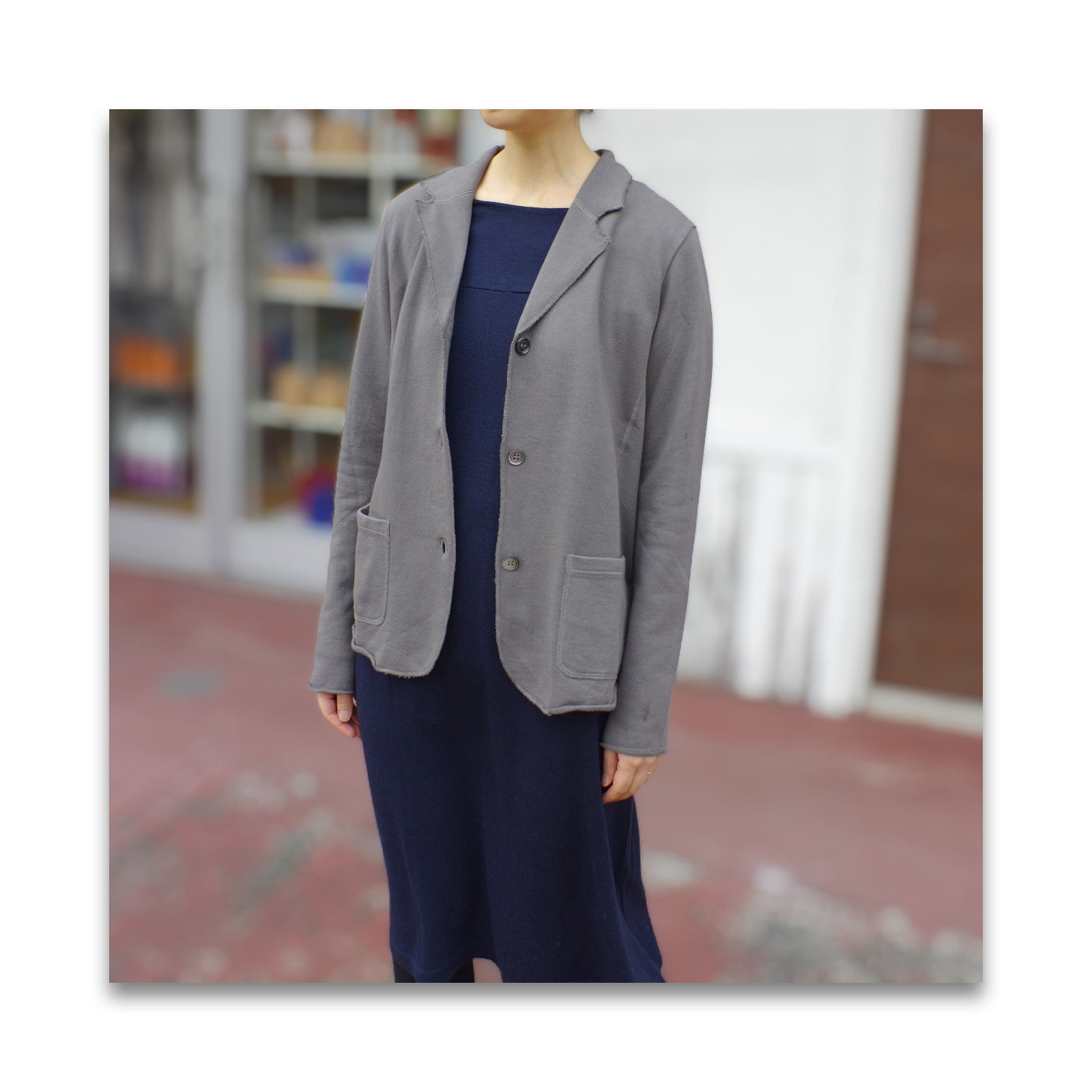 オーガニックコットン　裏毛ジャケット-MILFOIL