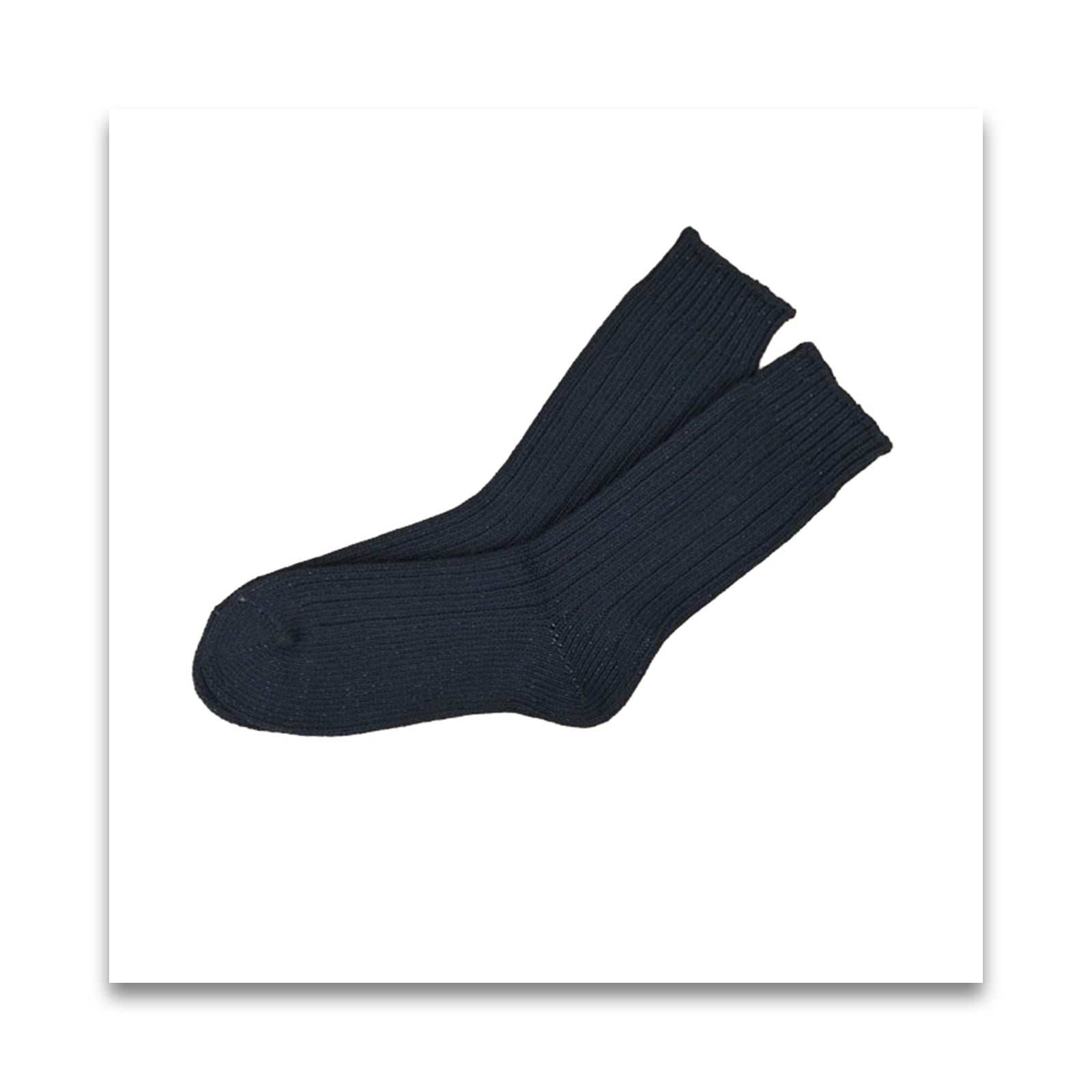 オーガニックコットン　men's リブ ソックス-MILFOIL
