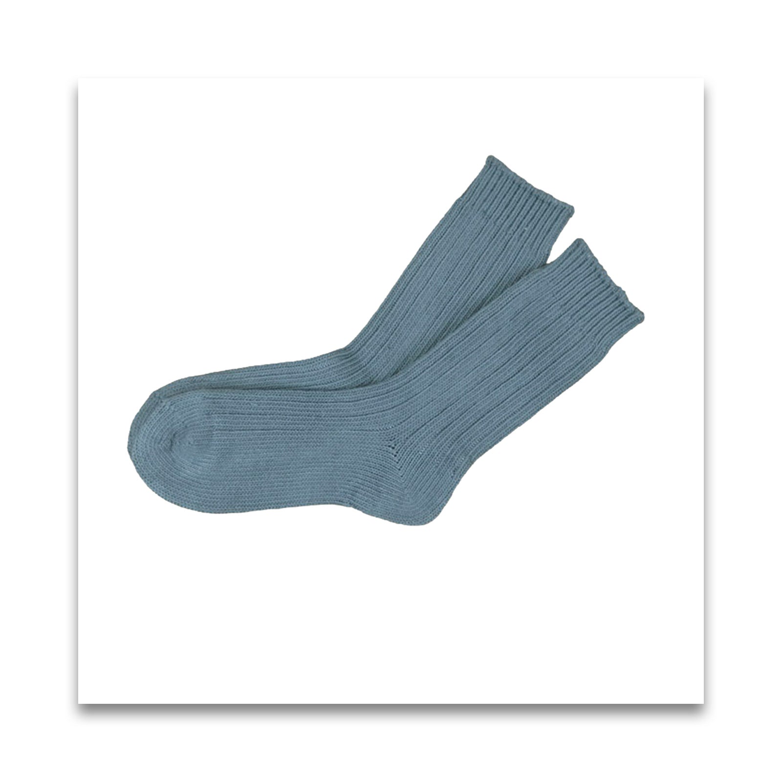 オーガニックコットン　men's リブ ソックス-MILFOIL
