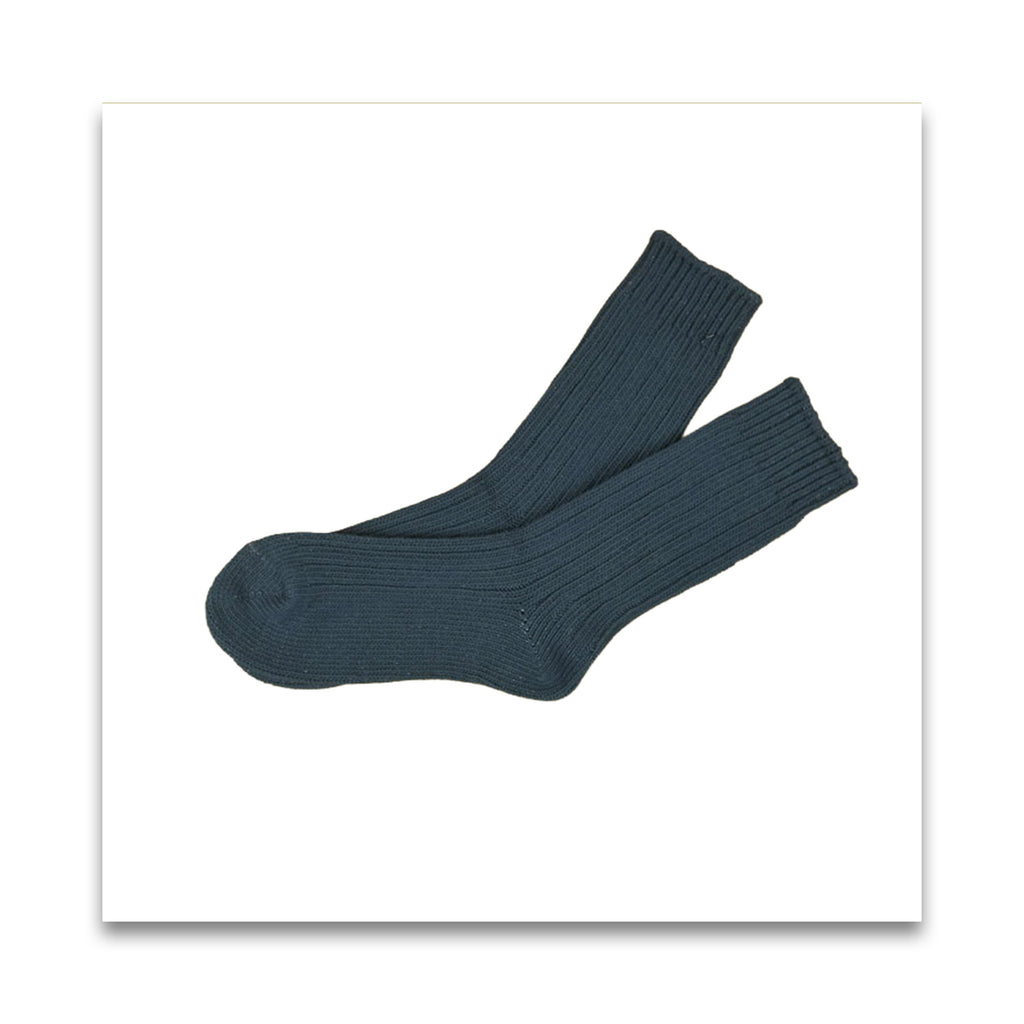 オーガニックコットン　men's リブ ソックス-MILFOIL