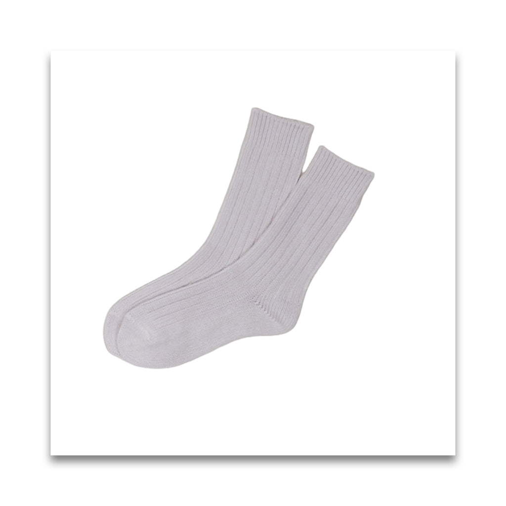 オーガニックコットン　men's リブ ソックス-MILFOIL