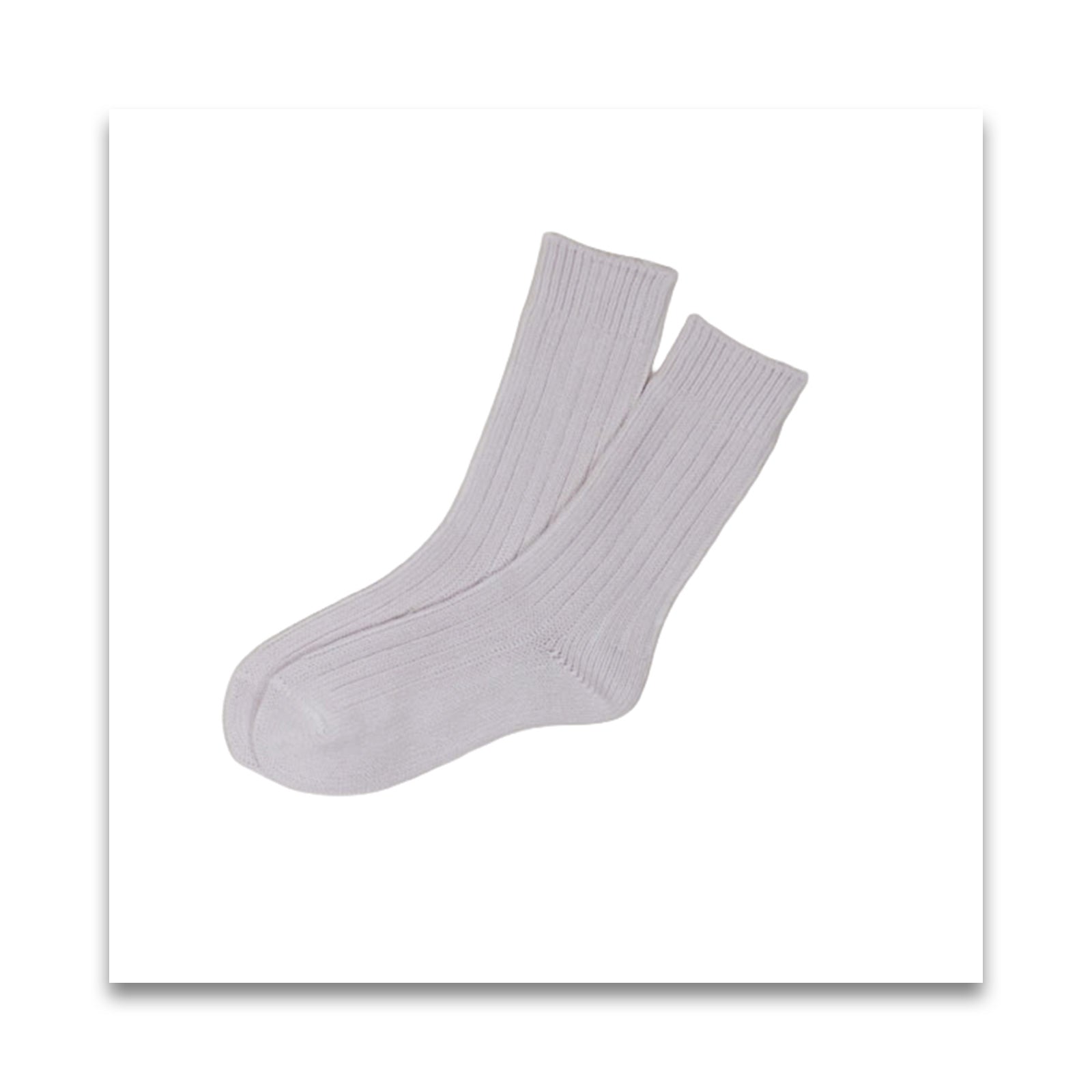 オーガニックコットン　men's リブ ソックス-MILFOIL