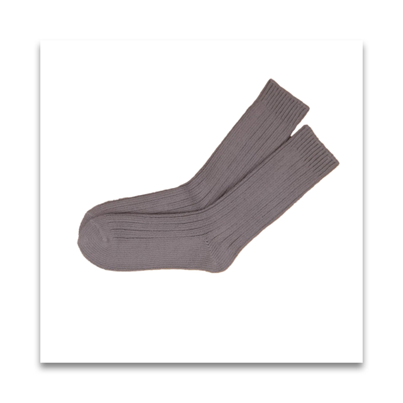 オーガニックコットン　men's リブ ソックス-MILFOIL