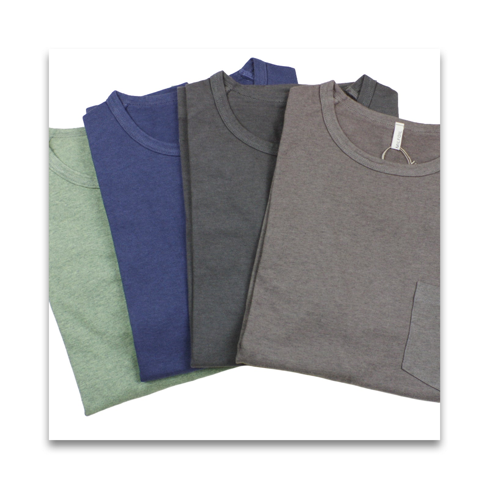 オーガニックコットン　unisex ポケットT-MILFOIL