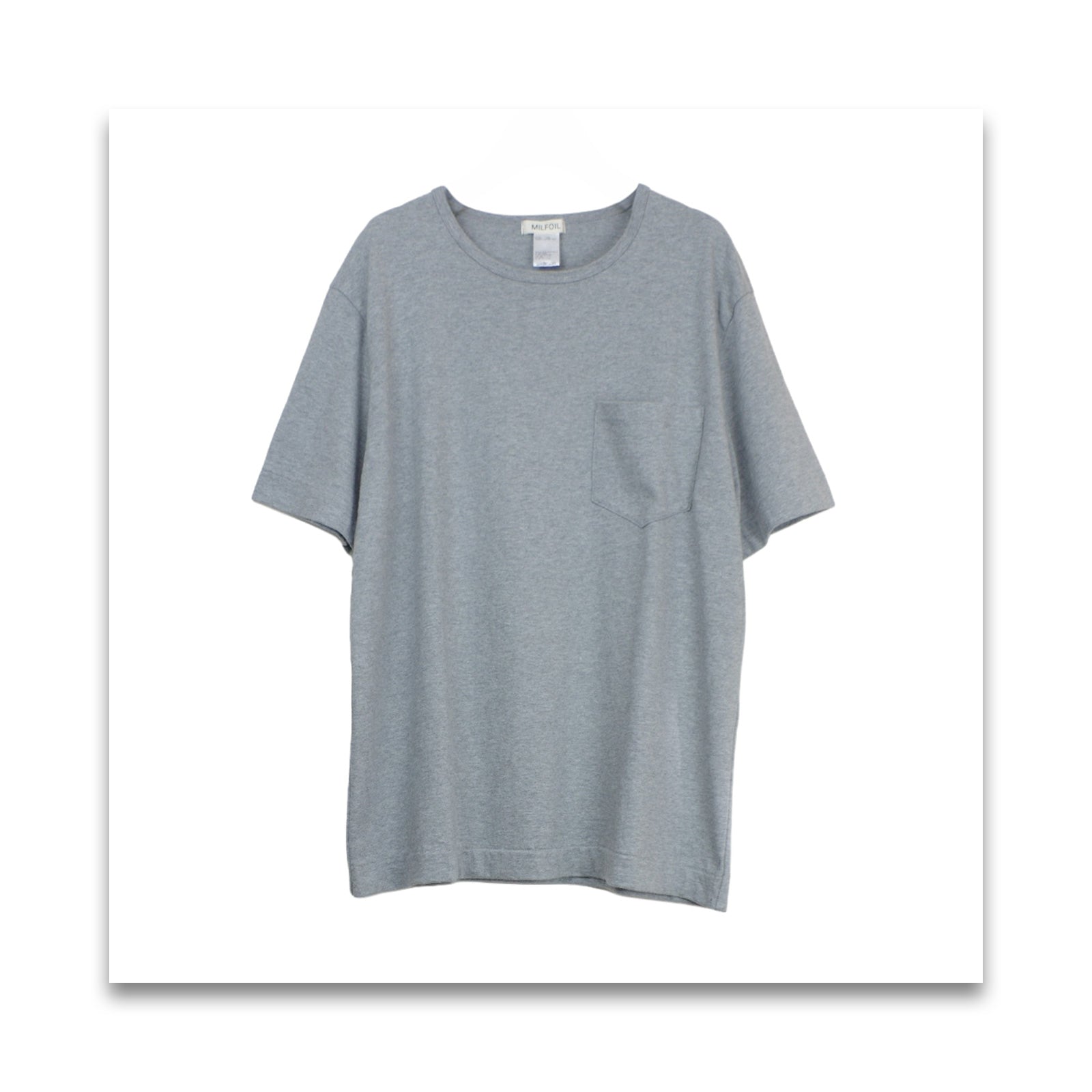 オーガニックコットン　unisex ポケットT-MILFOIL